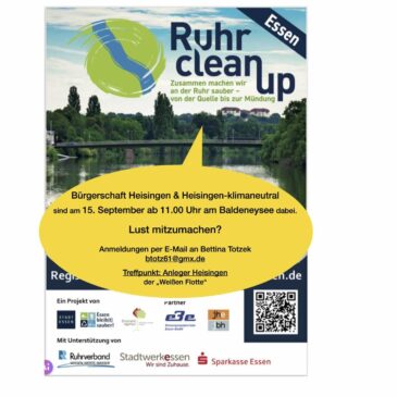 Ruhr Clean Up in Heisingen am Sonntag, 15. September 2024