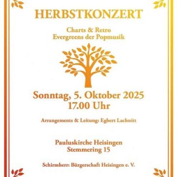Herbstkonzert des Freien Orchesters Heisingen
