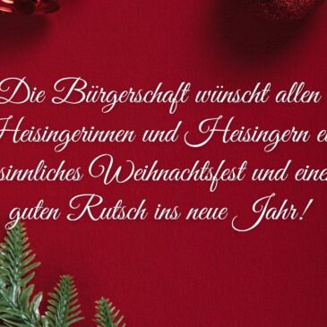 Wir wünschen besinnliche Weihnachten