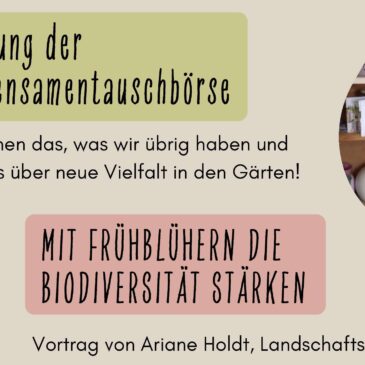 Vortrag: Mit Frühblühern die Biodiversität stärken