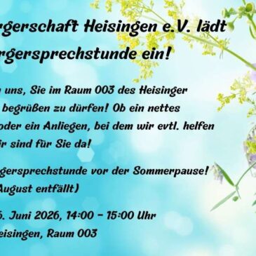 Bürgersprechstunde!